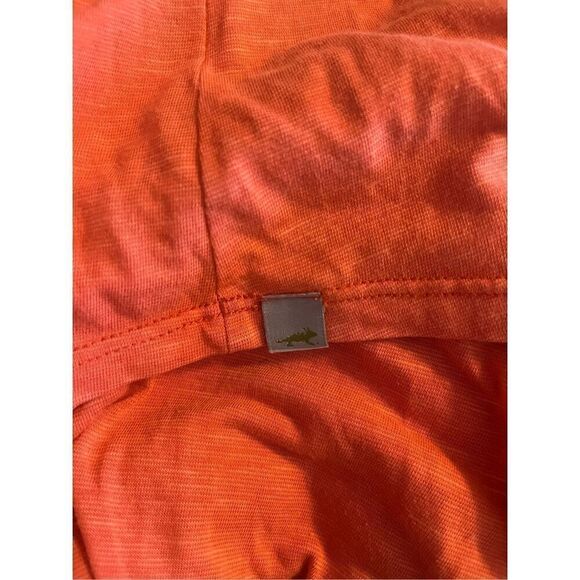 Horny‎ Toad Orange Organic Cotton V-Neck Long Sleeve T-shirt XS - Picture 4 of 5